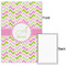 Pink & Green Geometric 24x36 - Matte Poster - Front & Back