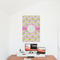 Pink & Green Geometric 24x36 - Matte Poster - On the Wall