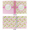 Pink & Green Geometric 3 Ring Binders - Full Wrap - 1" - APPROVAL