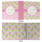 Pink & Green Geometric 3 Ring Binders - Full Wrap - 2" - APPROVAL