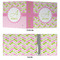 Pink & Green Geometric 3 Ring Binders - Full Wrap - 3" - APPROVAL