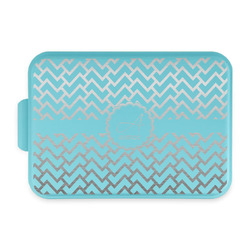Pink & Green Geometric Aluminum Baking Pan with Teal Lid (Personalized)