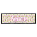 Pink & Green Geometric Bar Mat - Large (Personalized)