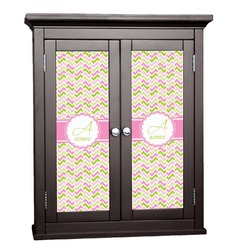 Pink & Green Geometric Cabinet Decal - Medium (Personalized)