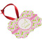 Pink & Green Geometric Christmas Ornament