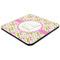 Pink & Green Geometric Coaster Set - FLAT (one)