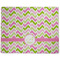 Pink & Green Geometric Dog Food Mat - Large without Bowls