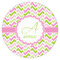 Pink & Green Geometric Drink Topper - Small - Single