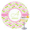 Pink & Green Geometric Drink Topper - XLarge - Single with Drink