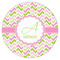 Pink & Green Geometric Drink Topper - XLarge - Single