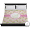 Pink & Green Geometric Duvet Cover (King)