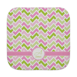 Pink & Green Geometric Face Towel (Personalized)