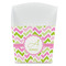 Pink & Green Geometric French Fry Favor Box - Front View