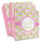 Pink & Green Geometric Full Wrap Binders - PARENT/MAIN