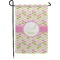 Pink & Green Geometric Garden Flag & Garden Pole