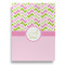 Pink & Green Geometric Garden Flags - Large - Double Sided - BACK