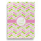 Pink & Green Geometric Garden Flags - Large - Double Sided - FRONT