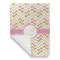 Pink & Green Geometric House Flags - Single Sided - FRONT FOLDED