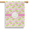 Pink & Green Geometric House Flags - Single Sided - PARENT MAIN