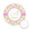 Pink & Green Geometric Icing Circle - Small - Front