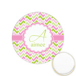 Pink & Green Geometric Printed Cookie Topper - 1.25" (Personalized)