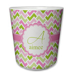 Pink & Green Geometric Plastic Tumbler 6oz (Personalized)