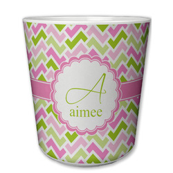 Pink & Green Geometric Plastic Tumbler 6oz (Personalized)