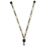 Pink & Green Geometric Lanyard (Personalized)