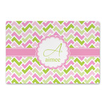 Pink & Green Geometric Large Rectangle Car Magnet (Personalized)