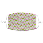 Pink & Green Geometric Adult Cloth Face Mask - XLarge