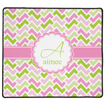 Pink & Green Geometric XL Gaming Mouse Pad - 18" x 16" (Personalized)