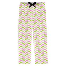 Pink & Green Geometric Mens Pajama Pants