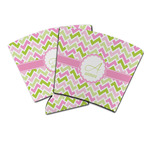 Pink & Green Geometric Party Cup Sleeve (Personalized)