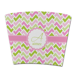 Pink & Green Geometric Party Cup Sleeve - without bottom (Personalized)