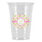 Pink & Green Geometric Party Cups - 16oz - Front/Main