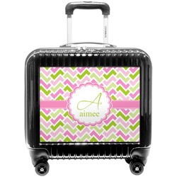 Pink & Green Geometric Pilot / Flight Suitcase (Personalized)