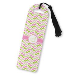 Pink & Green Geometric Plastic Bookmark (Personalized)