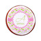 Pink & Green Geometric Printed Icing Circle - Small - On Cookie