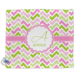 Pink & Green Geometric Security Blankets - Double Sided (Personalized)