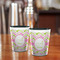 Pink & Green Geometric Shot Glass - Two Tone - LIFESTYLE