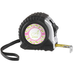 Pink & Green Geometric Tape Measure (25 ft) (Personalized)