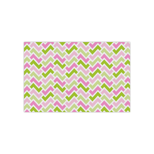 Custom Pink & Green Geometric Small Tissue Papers Sheets - Heavyweight