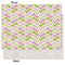 Pink & Green Geometric Tissue Paper - Lightweight - Medium - Front & Back