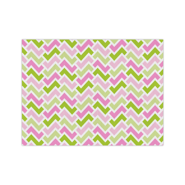 Custom Pink & Green Geometric Medium Tissue Papers Sheets - Lightweight