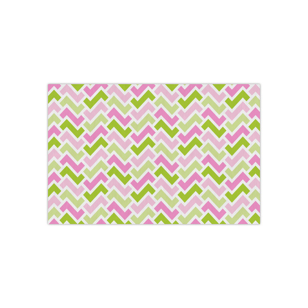 Custom Pink & Green Geometric Small Tissue Papers Sheets - Lightweight