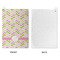 Pink & Green Geometric Waffle Weave Golf Towel - Approval