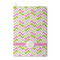 Pink & Green Geometric Waffle Weave Golf Towel - Front/Main