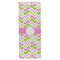 Pink & Green Geometric Wine Gift Bag - Matte - Front