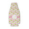 Pink & Green Geometric Zipper Bottle Cooler - FRONT (flat)