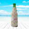 Pink & Green Geometric Zipper Bottle Cooler - LIFESTYLE